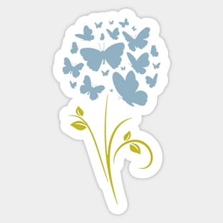 Butterfly flower Sticker